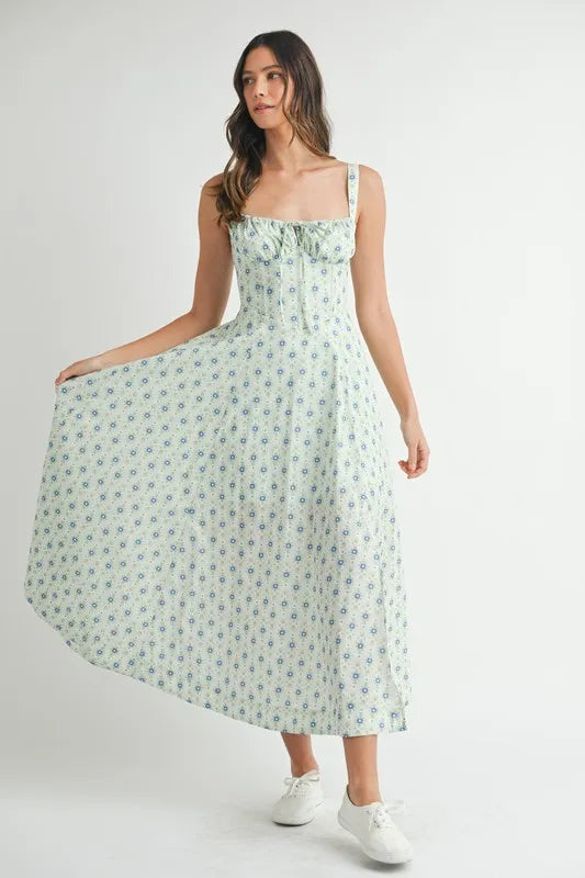 Floral  Lace Midi Dress
