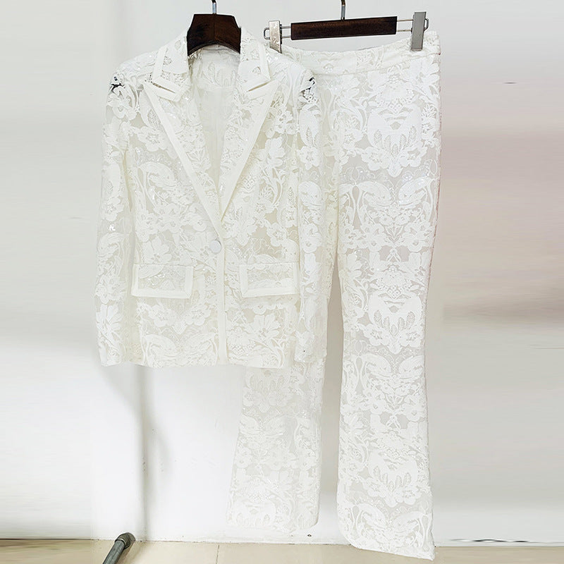 The Marisol Sequin Blazer Set