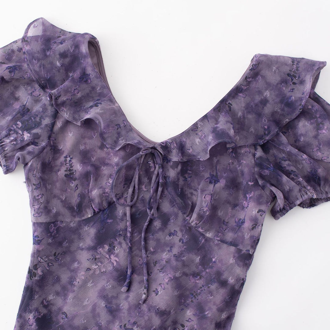 Printed sexy hip hugging dress