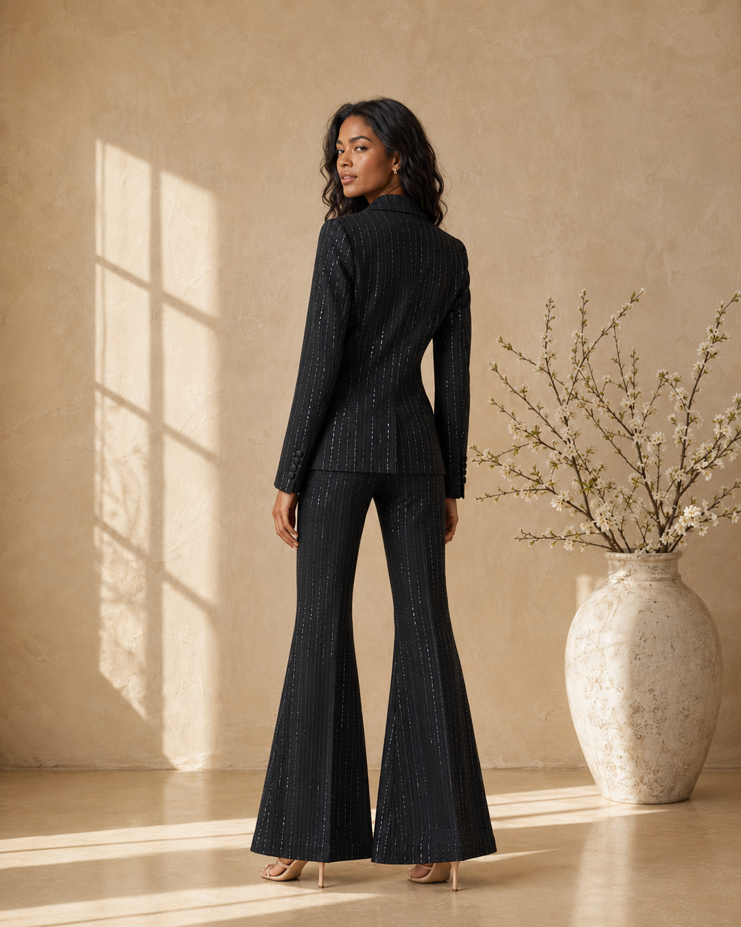 The Bianca Beaded Blazer Set