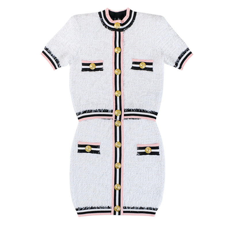 The Beatrix Button Cardigan Set