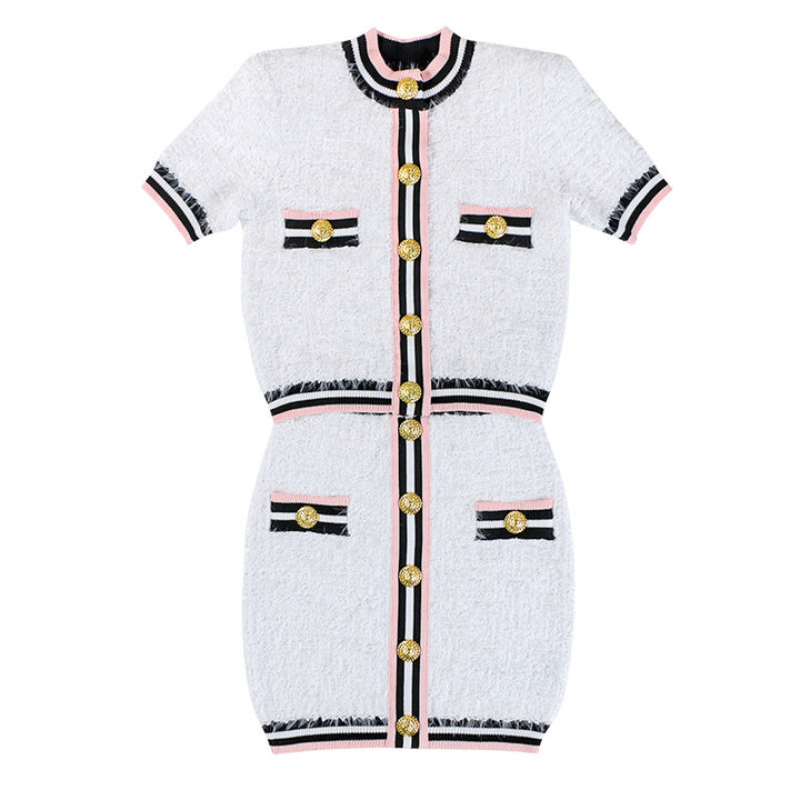 The Beatrix Button Cardigan Set