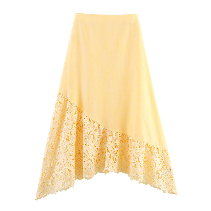 Style Sleeveless Top and Skirt Set with Elegant French Design