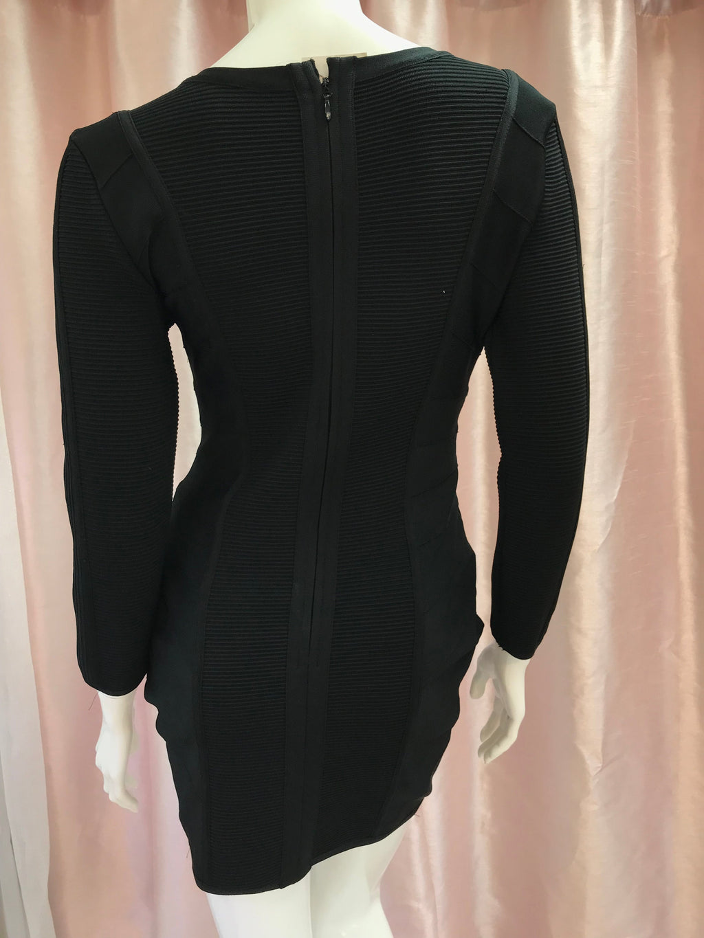 Edgy Bodycon Hooks Mini Dress