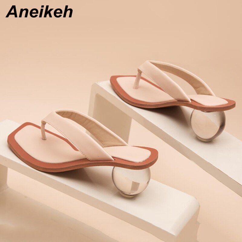 The Marguerite Clear Heel Sandals