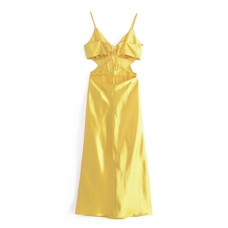 The Odalys Satin Suspender Dress
