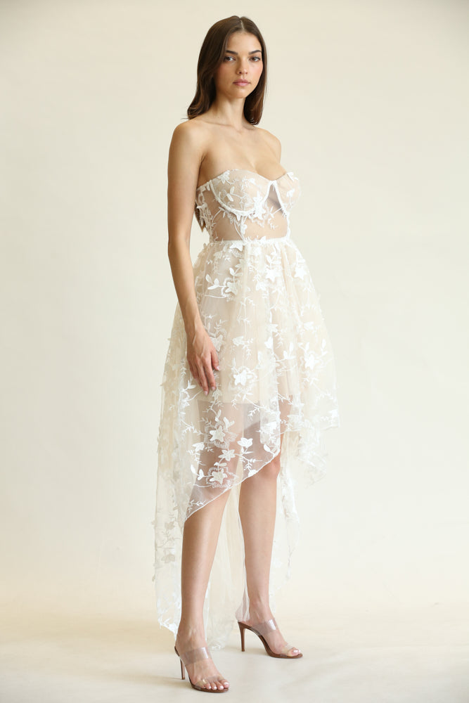 Narelle - 3d Floral  Dress