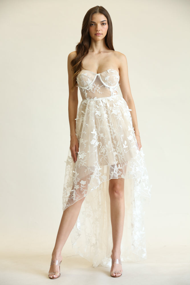 Narelle - 3d Floral  Dress