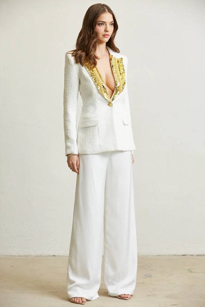 Gold Sequin Blazer