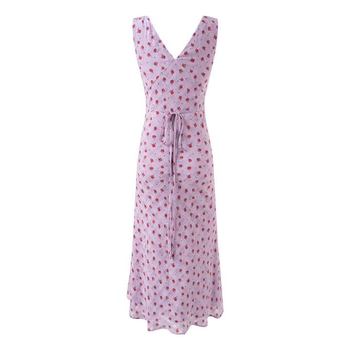 V-Neck Sleeveless Dress