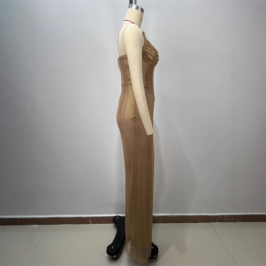 Summer New Fashion Spicy Girl Strapless Long Dress Women&