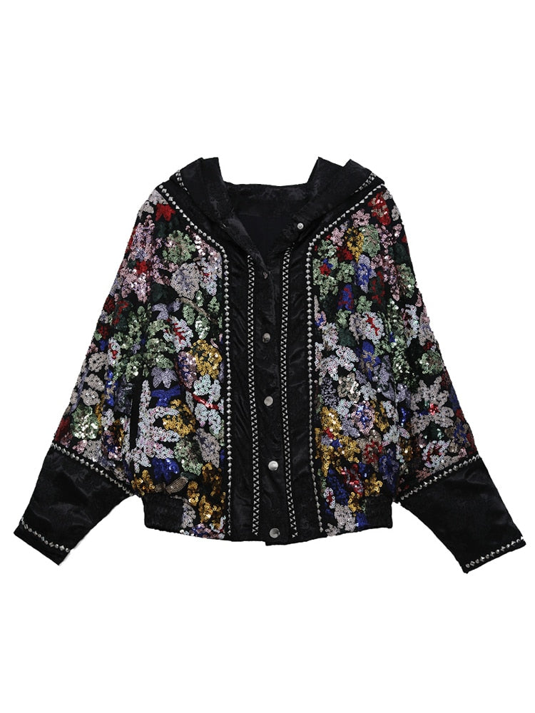 Heavy Industry Sequins Down Jacket Women&