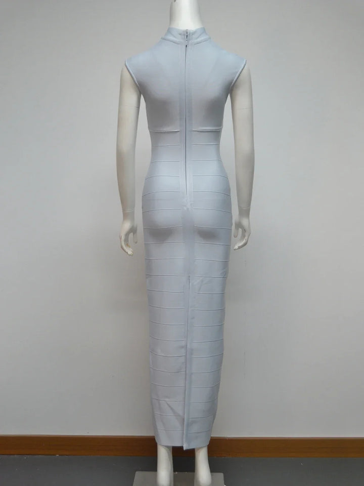 Grey Bandage Dress Women&