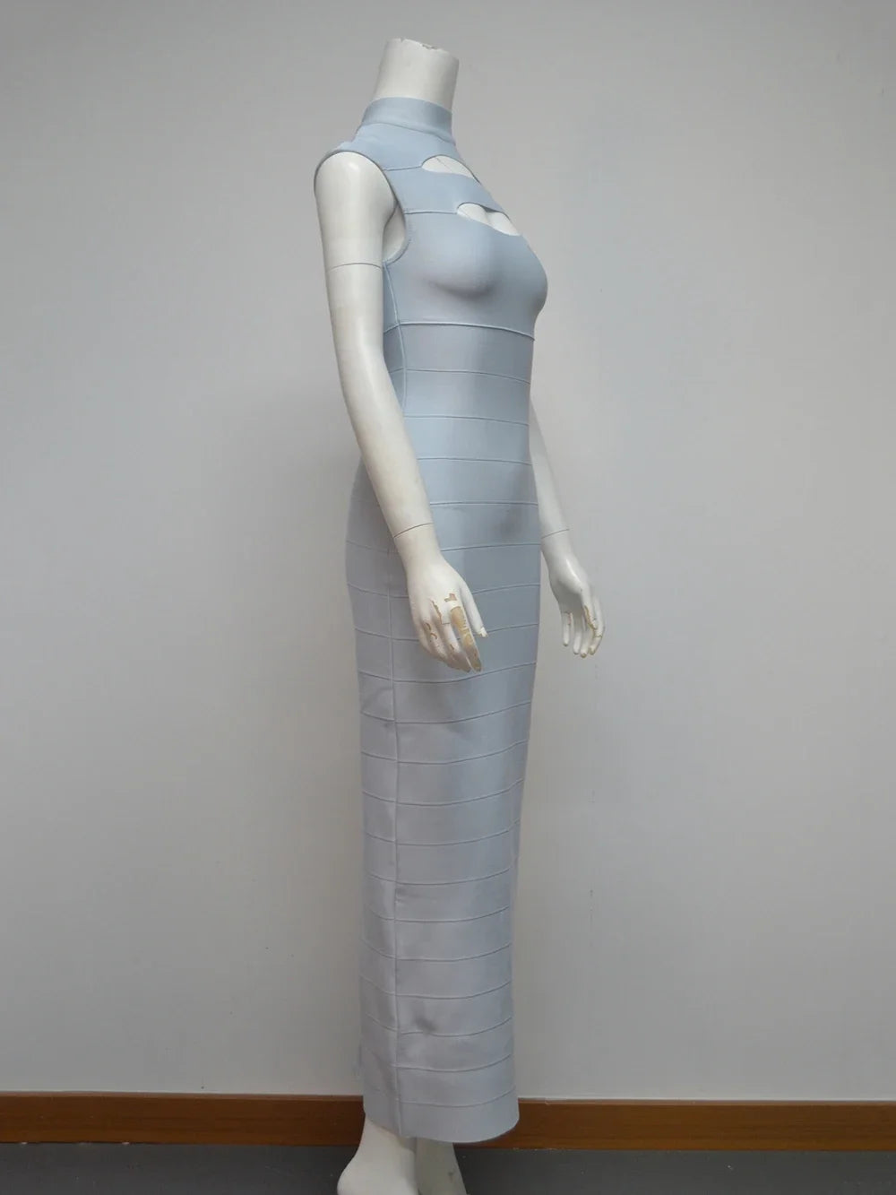 Grey Bandage Dress Women&