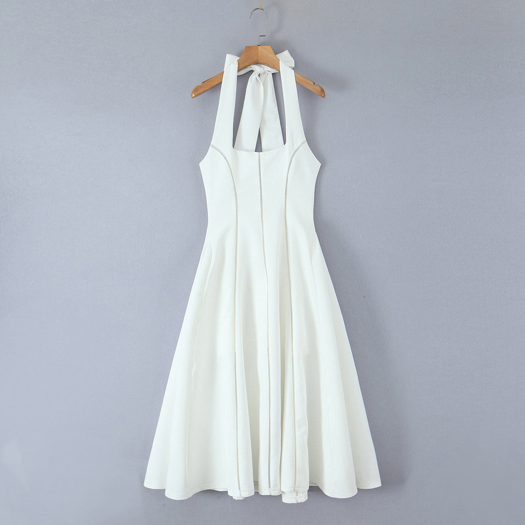 Neck strap dress