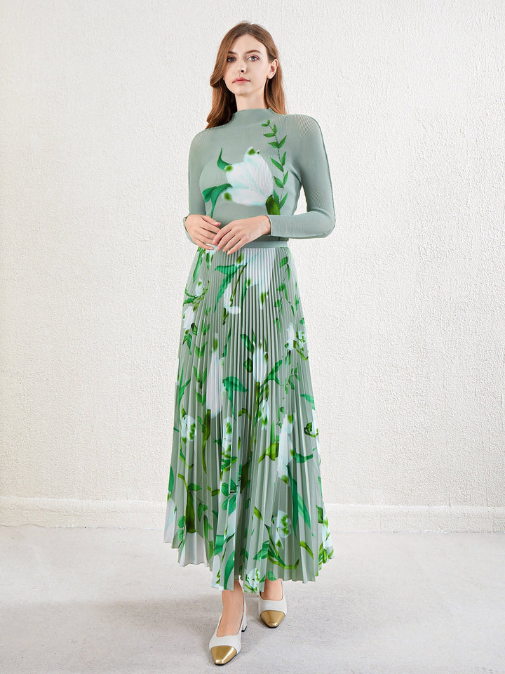 Half skirt two-piece set for women&