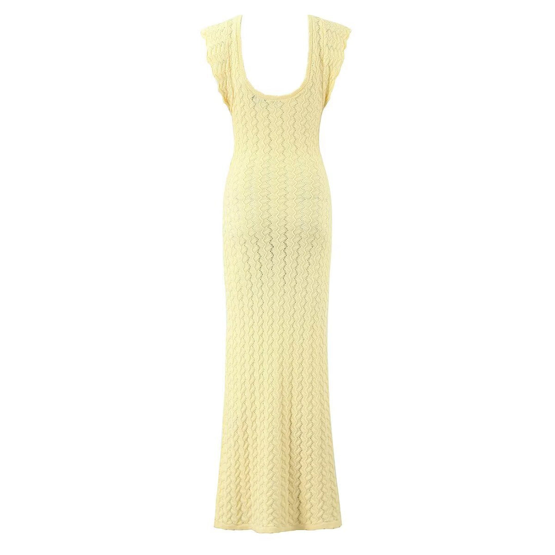 V-neck sleeveless dress