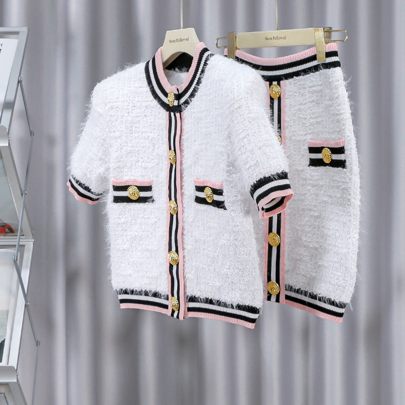 The Beatrix Button Cardigan Set