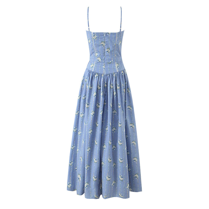 Little Chrysanthemum Waist Strap Dress
