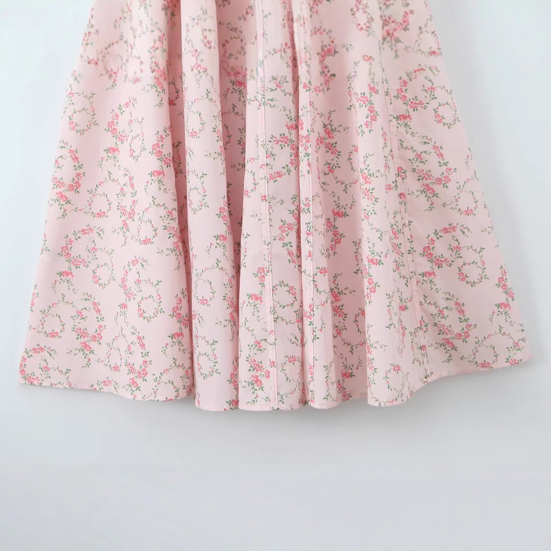 Floral tied long camisole dress for women