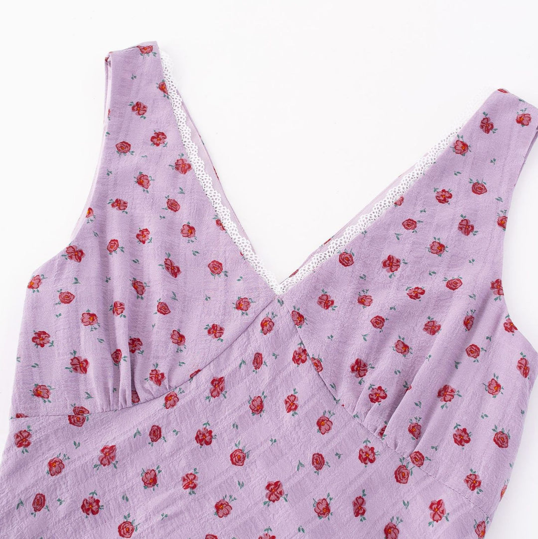 V-Neck Sleeveless Dress