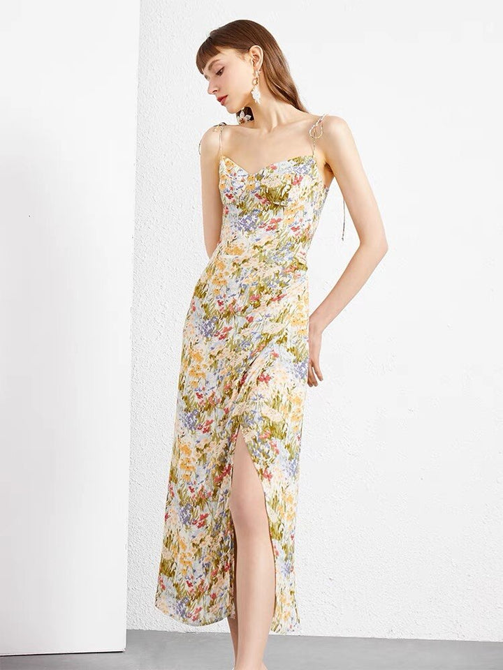 The Josephine Slit Slip Dress