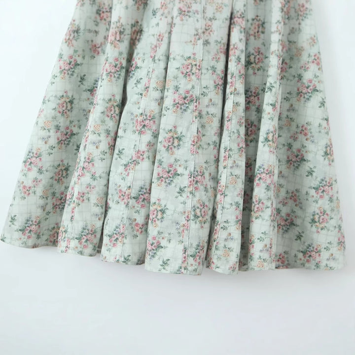 Back strap sleeveless printed long dress
