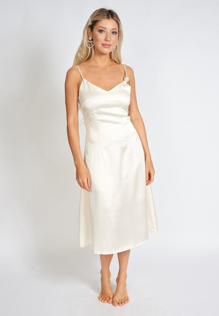 The Zephyrine Satin Dress