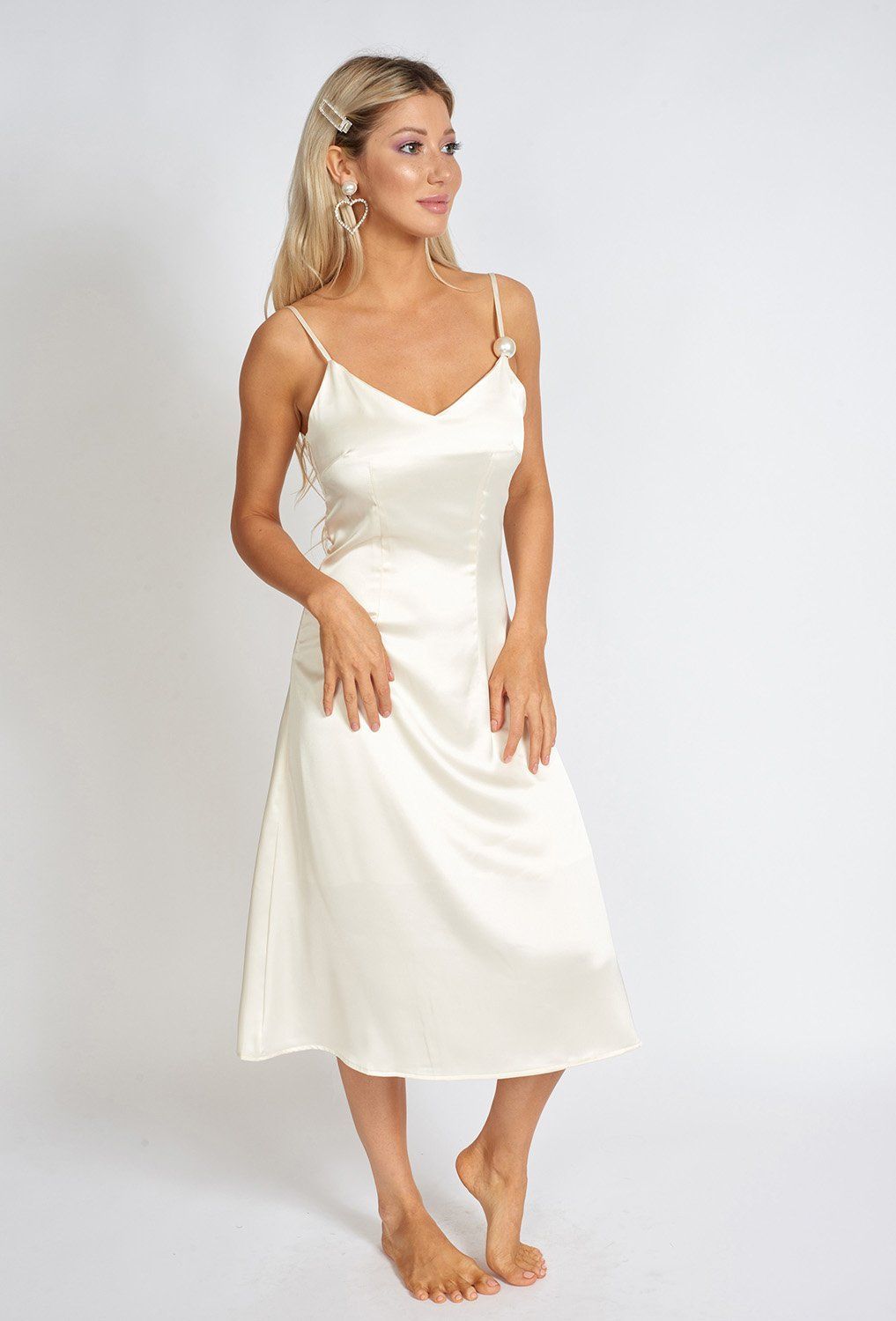 The Zephyrine Satin Dress