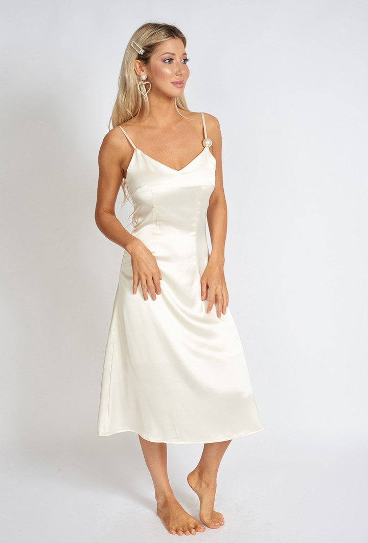 The Zephyrine Satin Dress