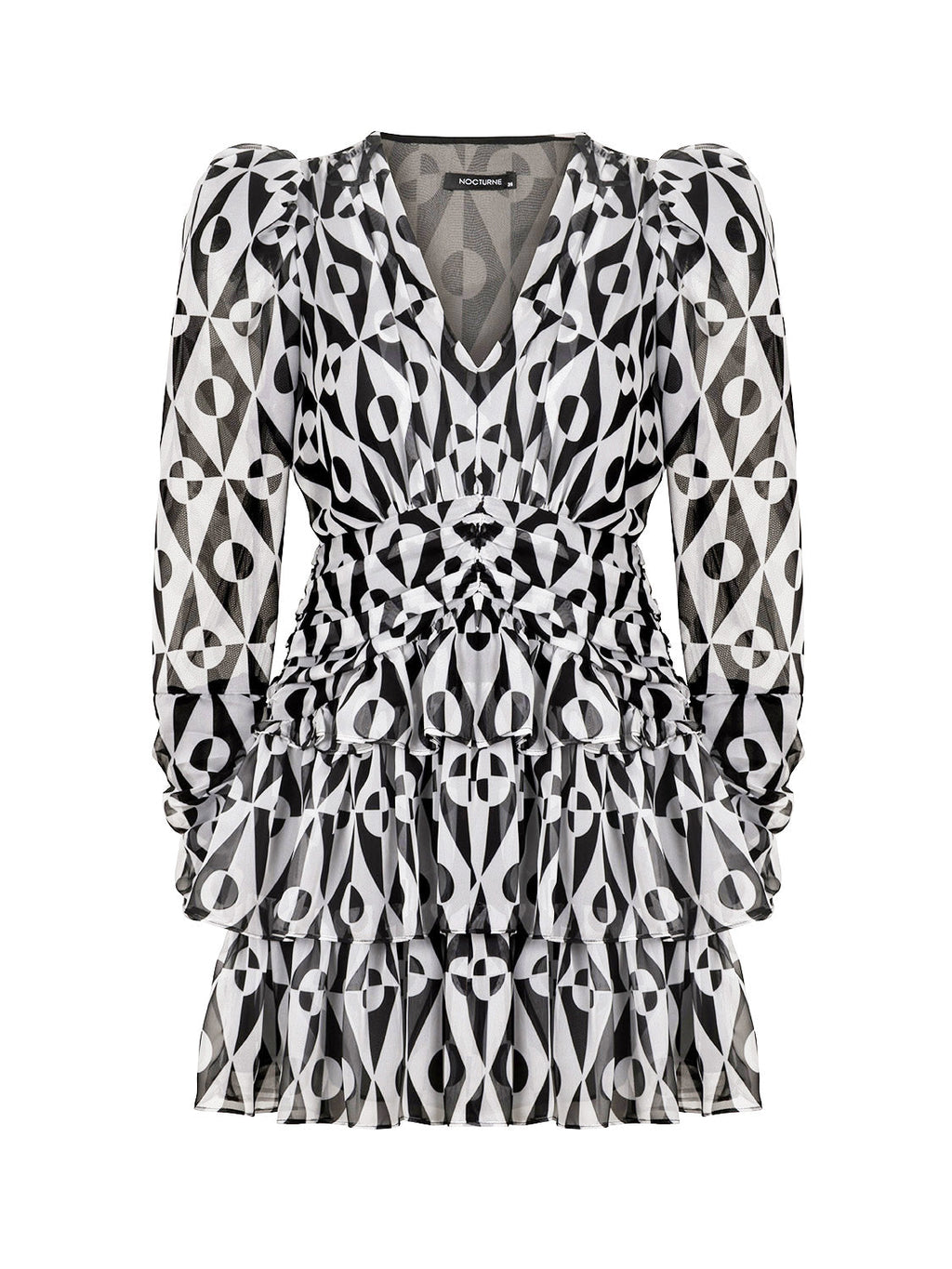 Ruffled Tiered Mini Dress