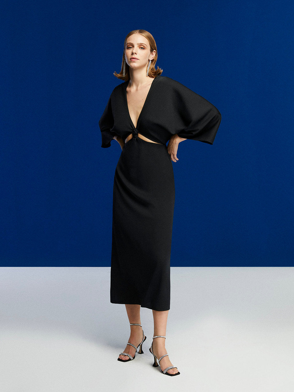 Midi Dress With Knot