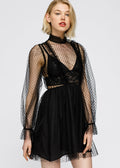 Mesh Flare Dress