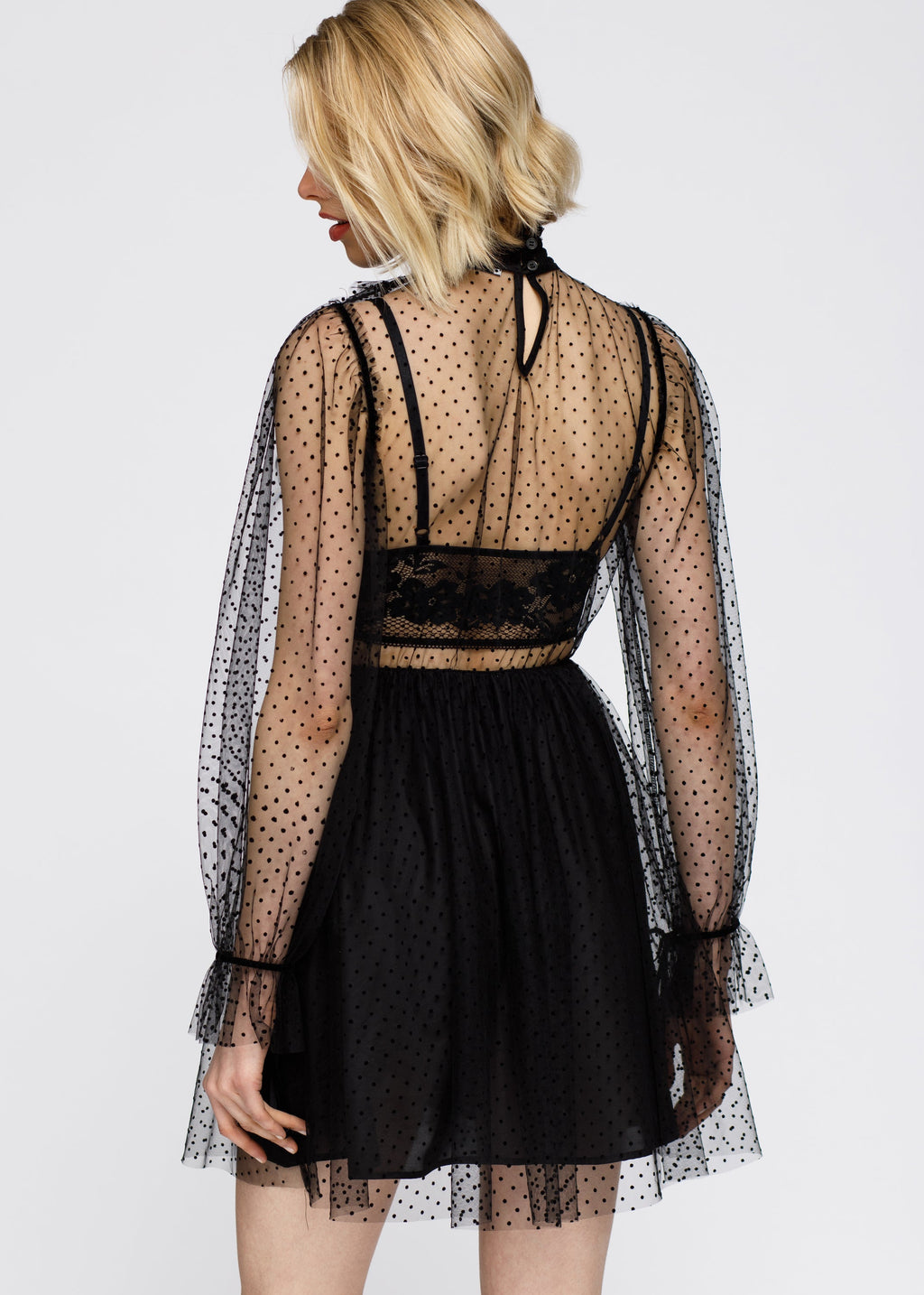 Mesh Flare Dress