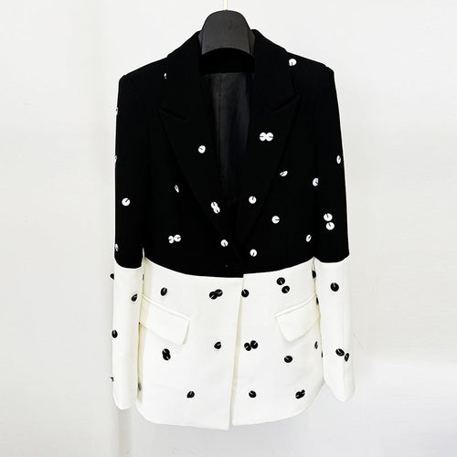 Women's Luxury Sequins Jacket + Skirt Set