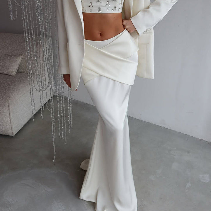 The Tamsin Satin Skirt