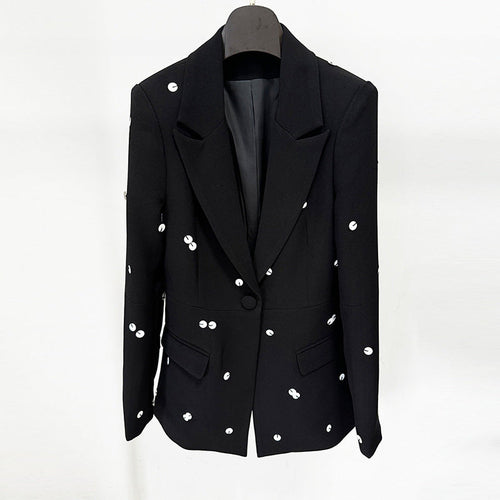 Women's Luxury Sequins Jacket + Skirt Set
