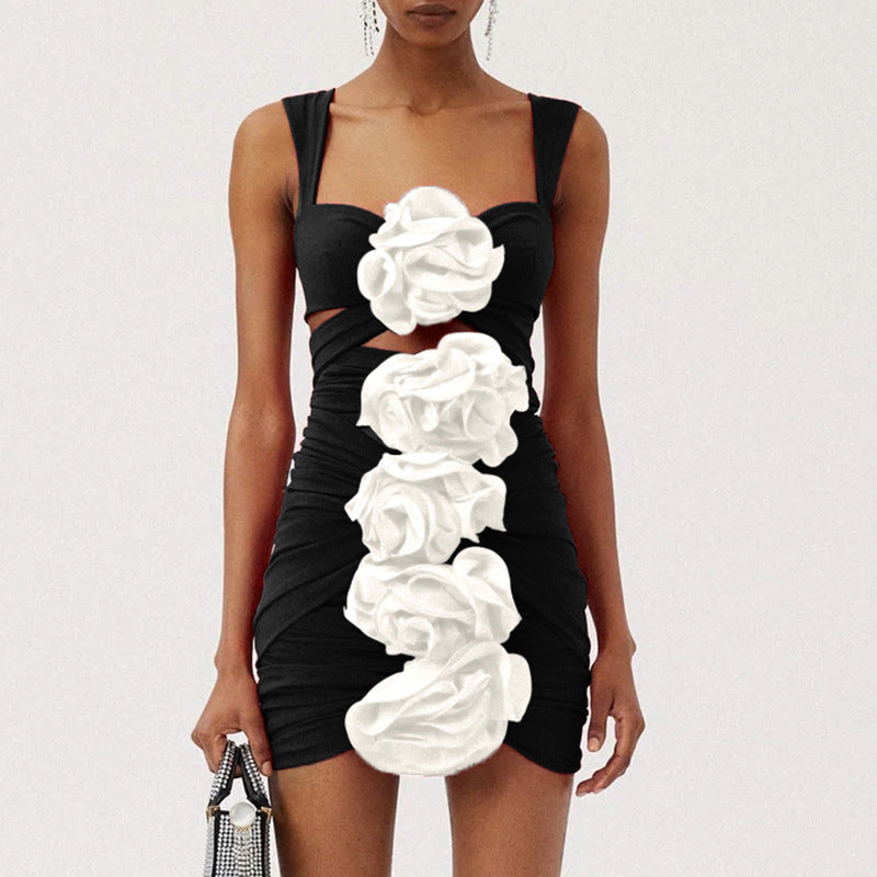 Women's Dress Flower Beach Hot One-piece