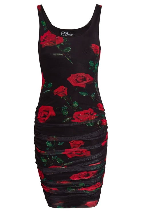 Ruched Bodycon Mini Dress