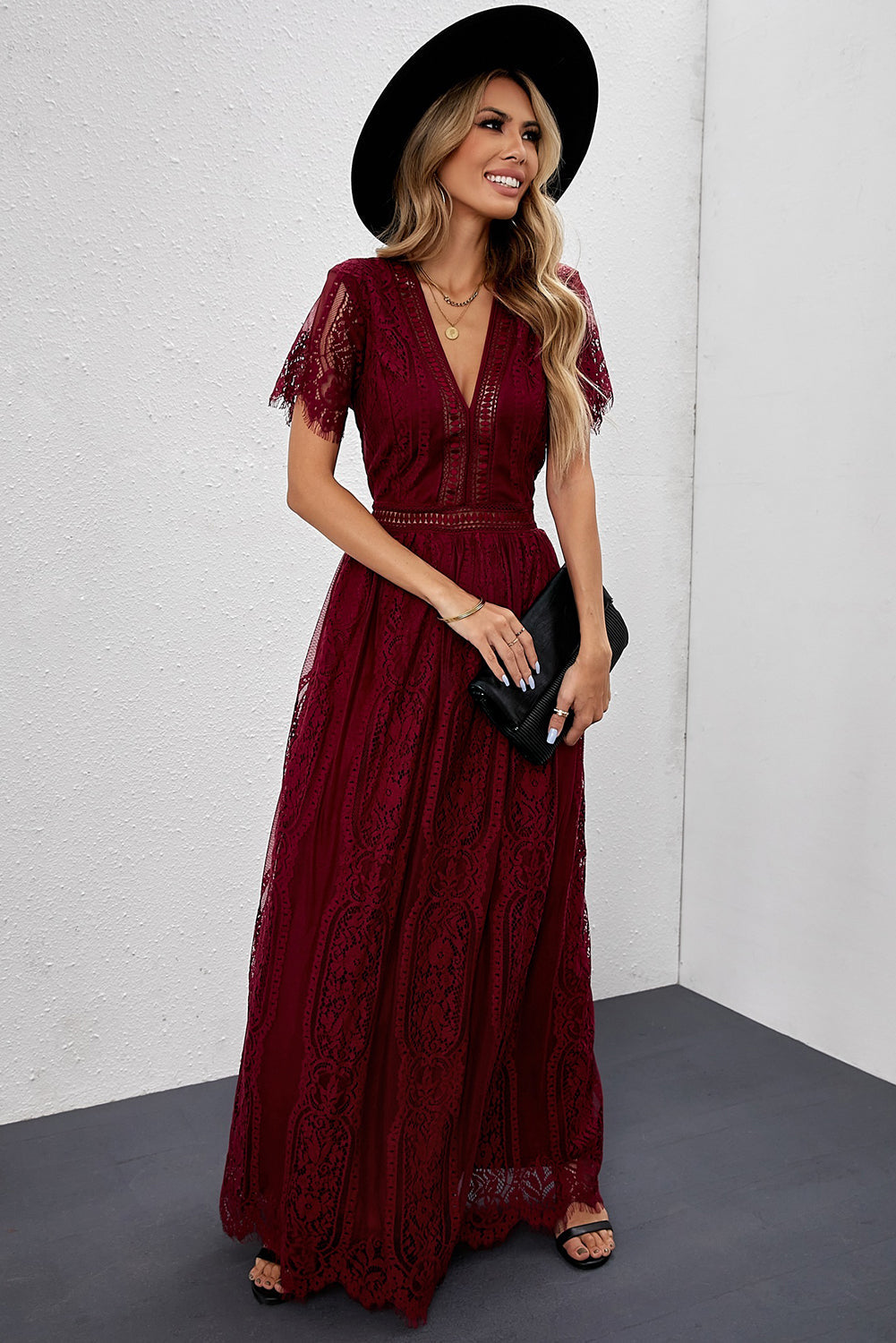 Fiery Heart Lace Dress