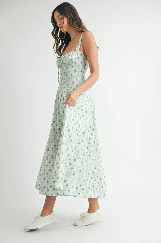 Floral  Lace Midi Dress