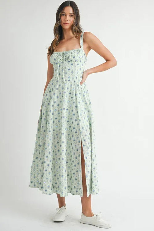 Floral  Lace Midi Dress