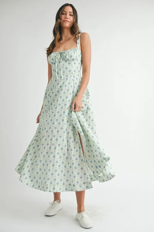 Floral  Lace Midi Dress
