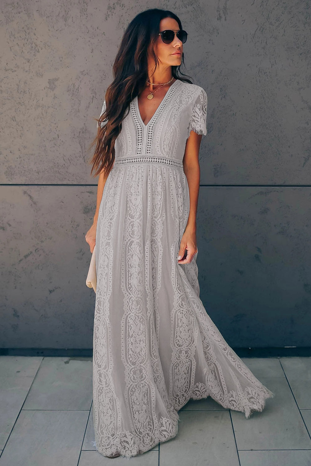 Fiery Heart Lace Dress