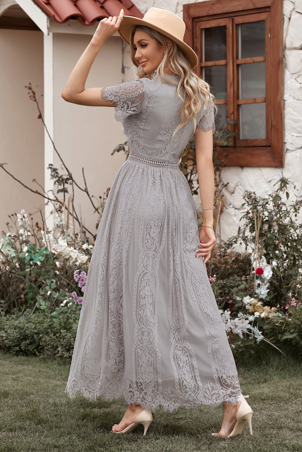 Fiery Heart Lace Dress