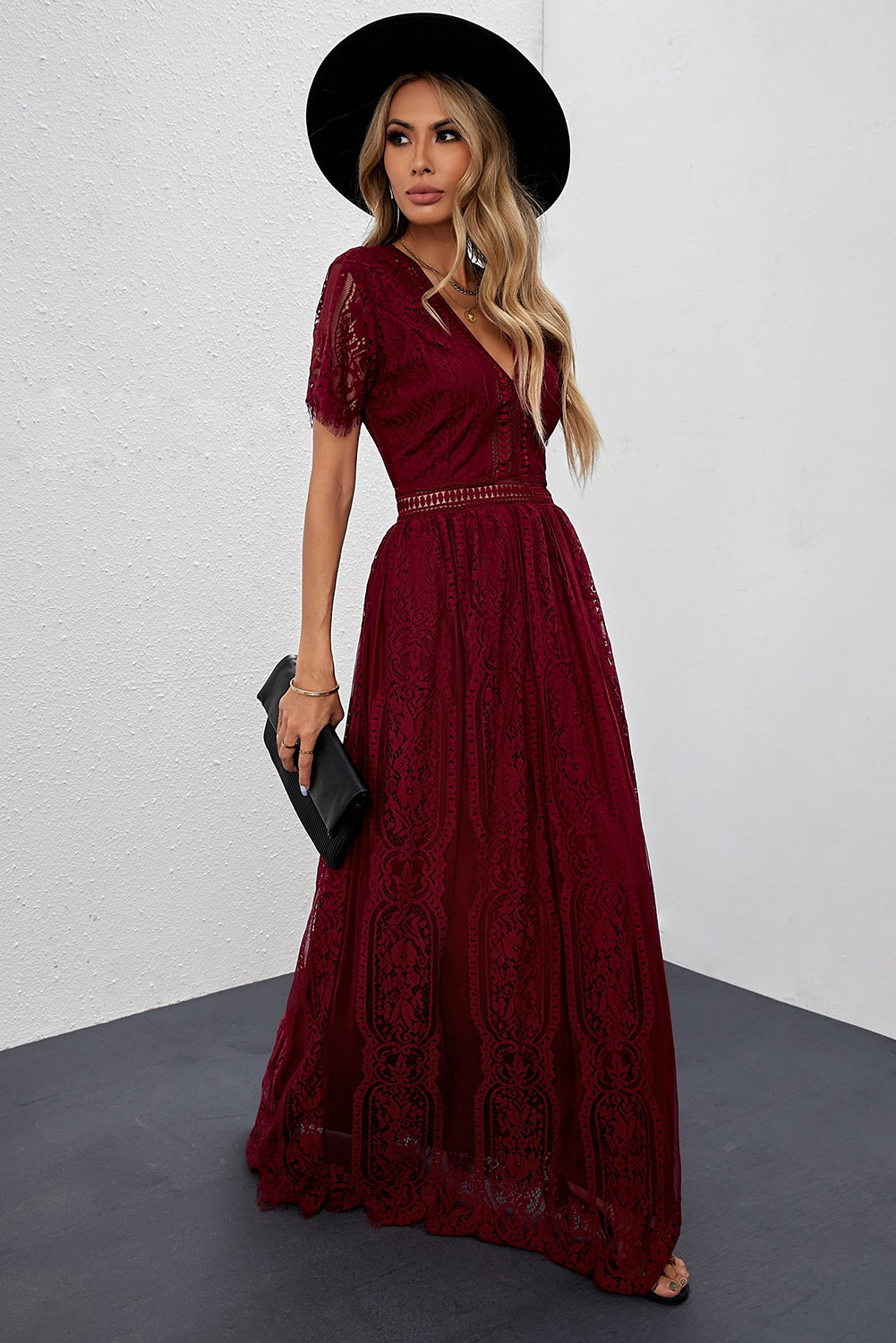 Fiery Heart Lace Dress